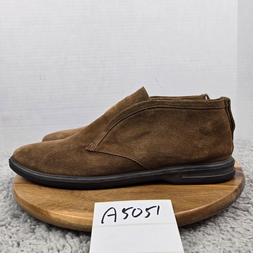 Peter Millar Men 11M Excursionist Brown Suede Daily Laceless Chukka Boot Sneaker